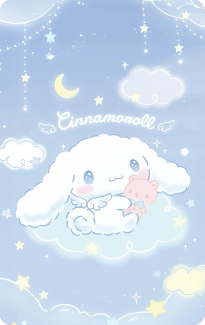 산리오 캐릭터를 지갑속에 두번째 캐릭터 카드스티커2!!!, 교통카드형, 1매, 2.시나모롤천사