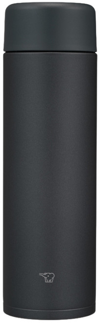 象印ZOJIRUSHI SM-ZB48E不銹鋼保溫保冷杯 一體式中栓 廣口徑 易清洗, 霧黑(BA), 480ml, 1個