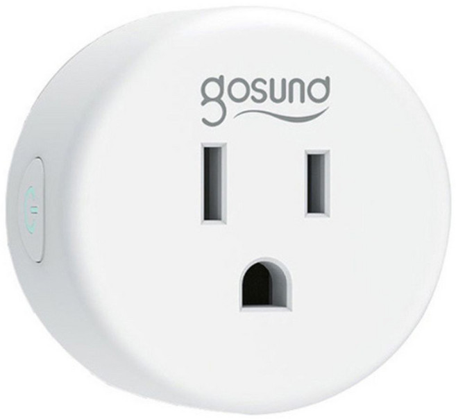 Gosund 酷客 智能插座 WP5 wifi版 app 定時開關 手機App遠程控制 定時排程 電量監控 智能家居, 53.1*27.2*48mm, 白, 1個
