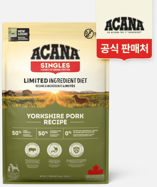 아카나 요크셔포크, 돼지, 6kg, 1개