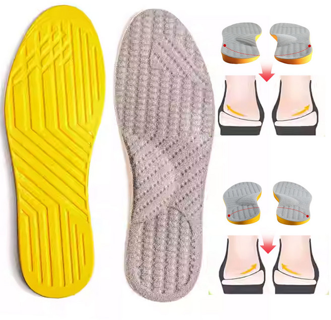 휜다리 OX다리 교정용 땀흡수 기능성 신발 깔창 족저근막염깔창1+1