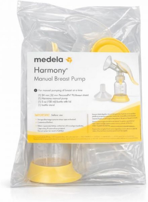 메델라 하모니 유축기 수동 휴대 펌프 2단계 배출 기술 인체공학적 회전 손잡이 쉽게 조절 진공 오락 설계됨, 올드 하모니, 1, 1