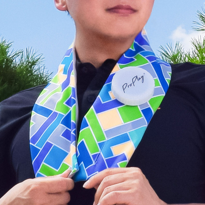 쿨플렉스 넥쿨러 골프 얼음주머니 아이스 넥 밴드 쿨 스카프 얼음 목도리, 블럭, 1개