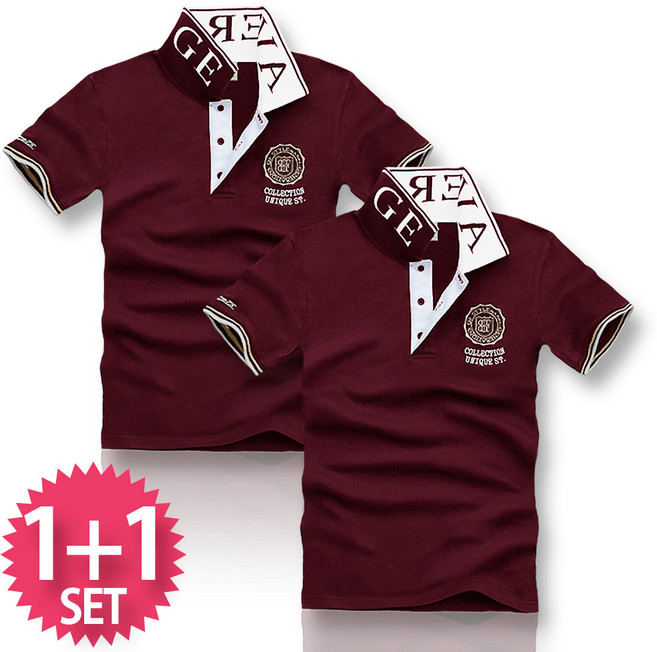 블루포스 스크베 반팔 카라티 1+1 세트 [2장 묶음] 남자 티셔츠 남성 반팔티 남녀공용 커플티 단체티 여름 골프티 [국내생산]