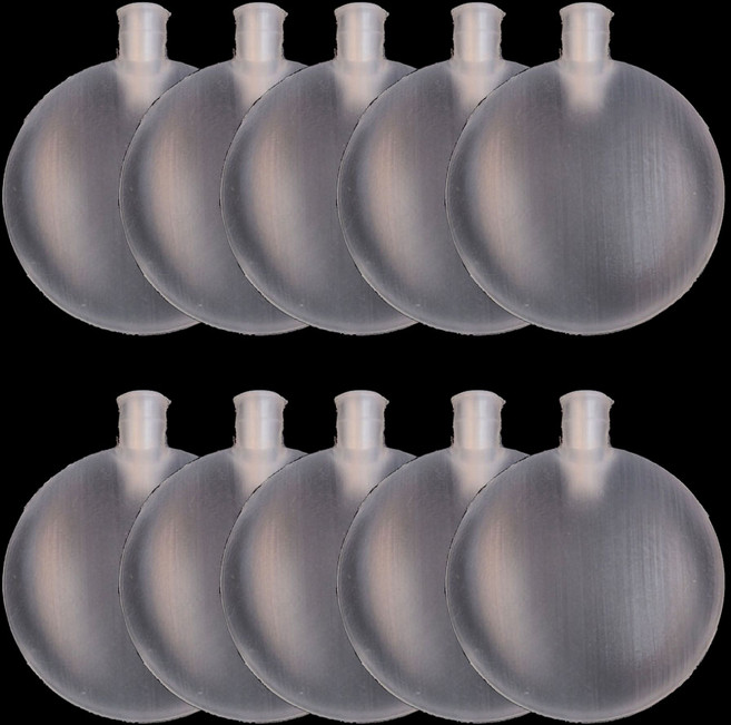 원형 삑삑이 강아지 장난감 아기 인형 소리나는인형만들기, 10개, 반투명