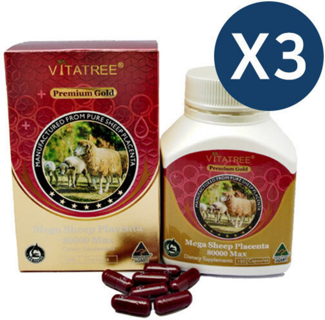 비타트리 프리미엄 골드 양태반 8만 100정X3개