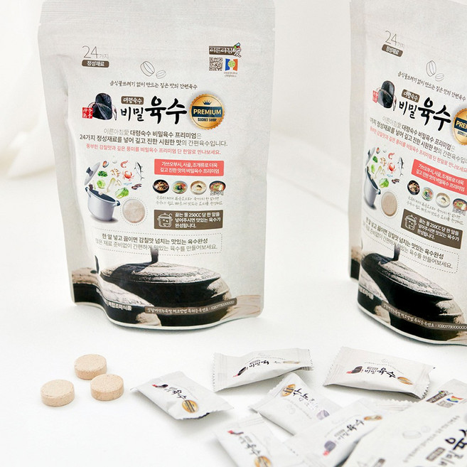 대령숙수 프리미엄 비밀육수 20정, 120g, 1세트
