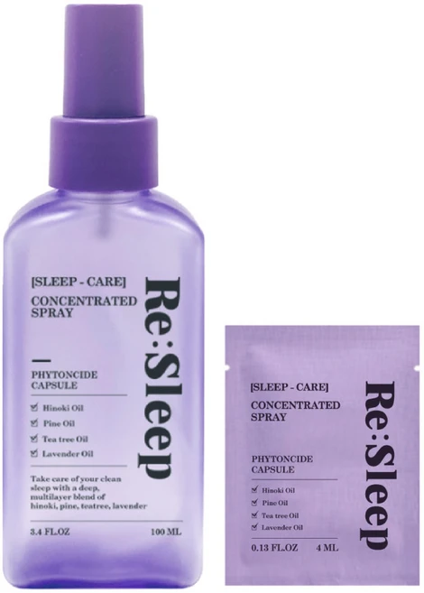 리슬립 슬립 케어 피톤치드 편백 농축 스프레이 휴대용 (오일 3% 캡슐형), 100ml, 1개 - 쿠팡