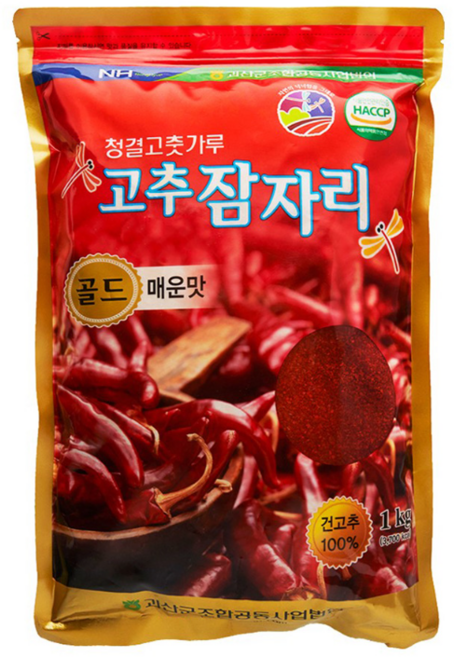 [ 2025 햇 고춧가루 ] 25년산 괴산농협 청결 고춧가루 고추잠자리 골드 매운맛, 1kg, 1개