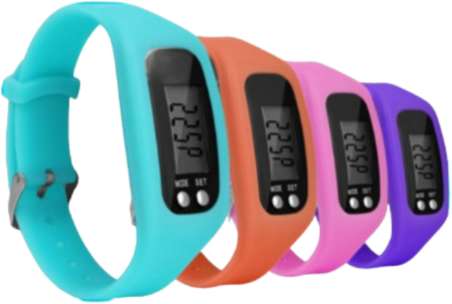 제우스 만보기기계 마라톤 달리기 러닝 운동 초딩 어린이 아이 스마트 워치 밴드 손목시계, 1개, 옐로우