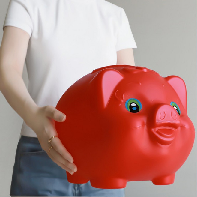 예쁜 오리지널 왕대형 돼지 저금통 33cm, 1개, 탈렌트돼지 (왕대)