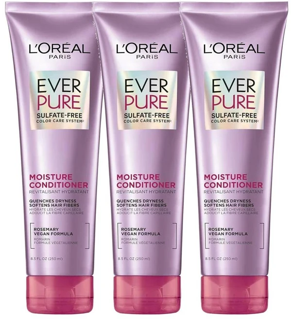 로레알 파리 에버 퓨어 모이스처 컨디셔너, 250ml, 3개 - 쿠팡
