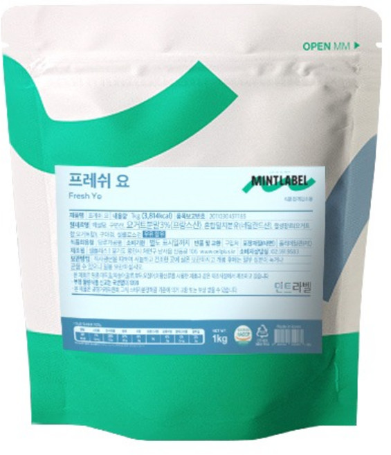 민트라벨 프레쉬요 요거트 파우더, 1kg, 9개, 1개입