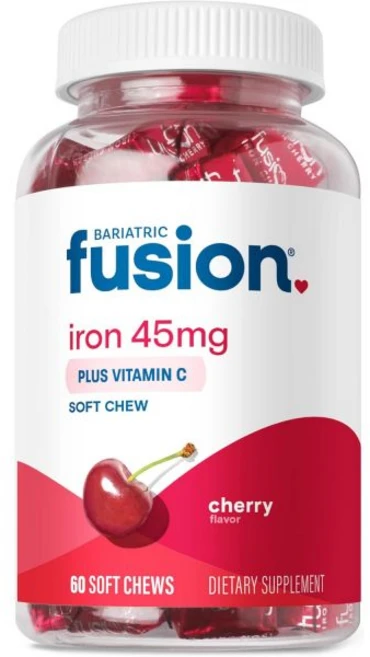 체중 여성 비만성 융합 철분 | 비타민 C가 함유된 포도 맛 부드러운 씹기 남성용 위에 페러스 푸마르산염 글루텐 프리 60 카운트, Cherry, 1개 - 쿠팡