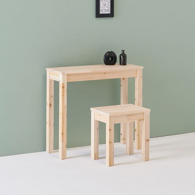 다니엘우드 다용도 원목 사이드테이블 고무나무 아카시아, 고무나무800×300