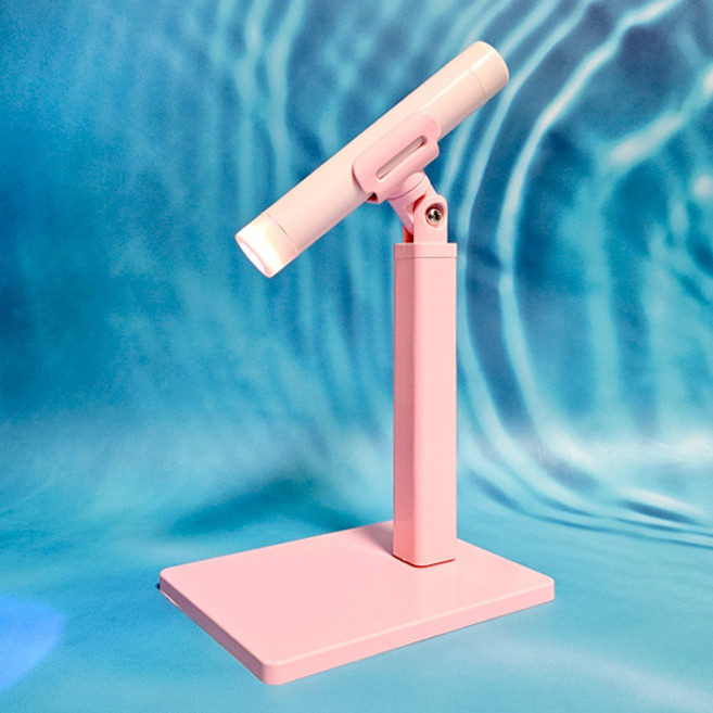 네일 미니 핀램프 자석 거치대 색상2종 선택1, 1개, 핑크