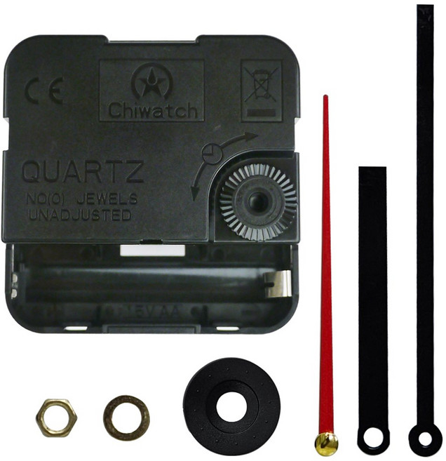 미호코리아 벽시계 부품 바늘세트 무소음 무브먼트 벽 시계 모터 부속 부속품 바늘 세트 QUARTZ, 24번-최고급 무소음(13mm)
