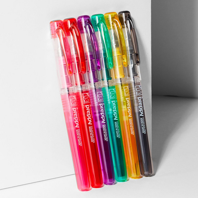 플래티넘 뉴 프레피 만년필 F촉 PSQ-300 0.3mm, 블랙, 블랙