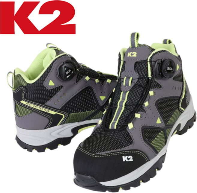 [매장발송] K2 남여 보아 등산화 등산 트레킹 봄산행 발목보호 발편한 경량 심플 다이얼 산악 안전화 신발