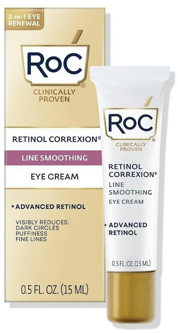 RoC 레티놀 코렉션 라인 스무딩 아이크림 15ml 183421 - 쿠팡