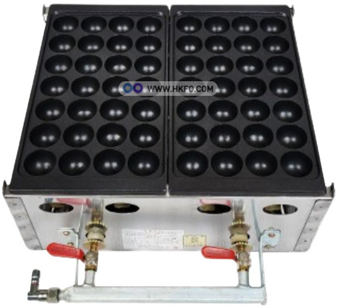 LPG용 가스식 국내산 가스 업소용 타코야끼 타코야키기계 2구 56p, 1. 알미늄 타코야키기계 2구 56p