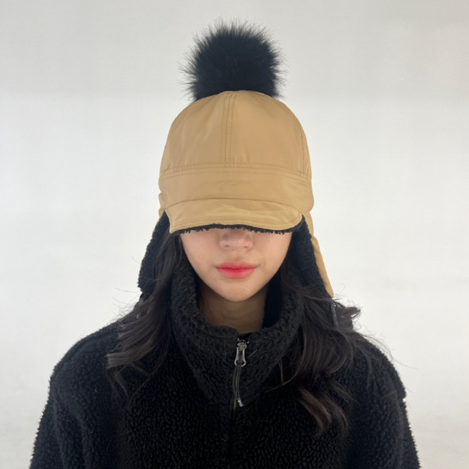 디베일 방울 패딩 귀달이 모자 겨울 털 트루퍼햇 방한 귀도리 스키장 군밤모자