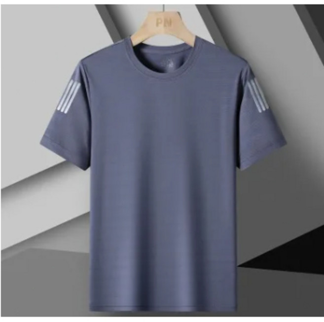 大尺碼運動速乾衣 運動排汗衫 冰絲速乾衣 圓領短袖上衣 涼感T恤