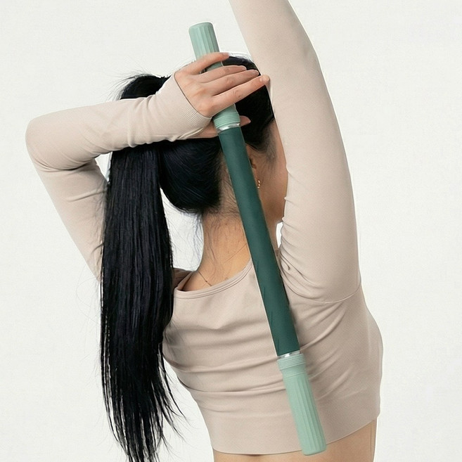 위드핏 릴렉스 마사지 스틱 전신 근막 괄사 마사지, 포레스트 그린, 1개