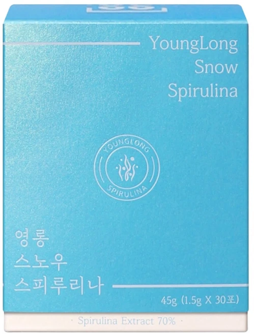 영롱 스노우 스피루리나 [동결건조] 옥내배양 고순도 국내산 블루 피코시아닌 스피룰리나 엽록소 분말 가루 제품, 45g, 1개 - 쿠팡