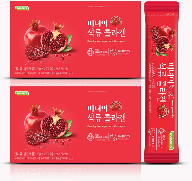 [로지나] 유지인 미녀의 석류 콜라겐, 625g, 4개