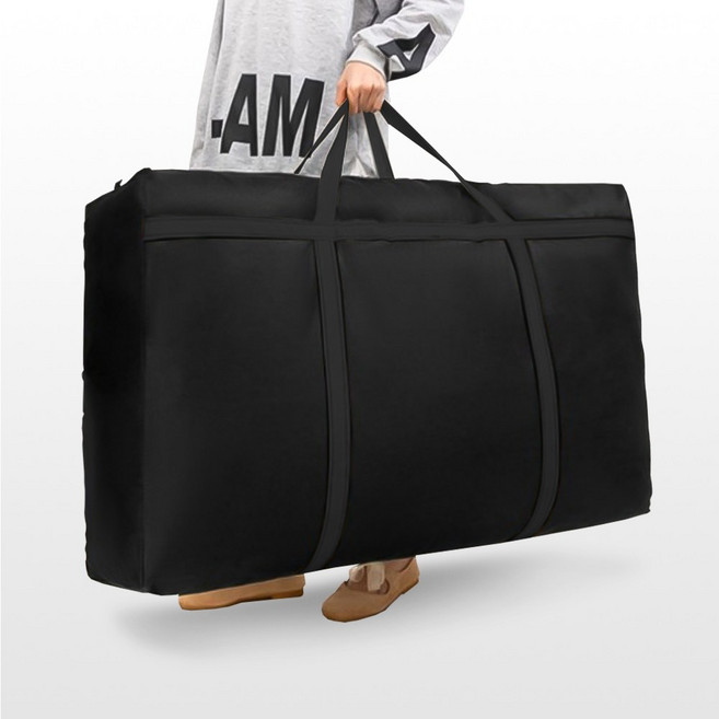 아모란나 특대형 이사가방 옥스퍼드 원단, (3)특대형 230리터 - 블랙 1P, 1개, 블랙