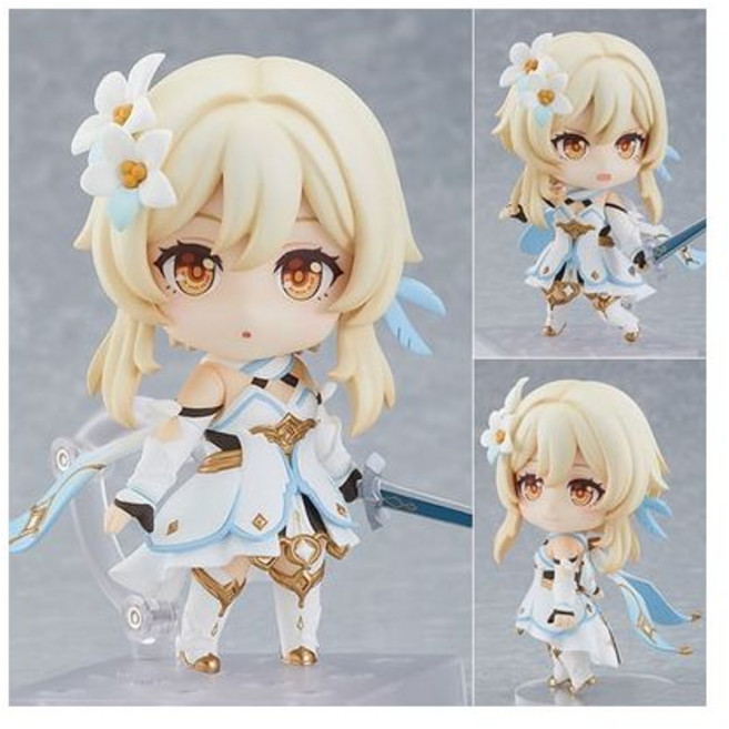 10CM VerQ 애니메이션 원신 임팩트 게임 피규어 1718 # 트래블러 1778 Lumine PVC 액션 컬렉션 모델 인형, 10cm not box