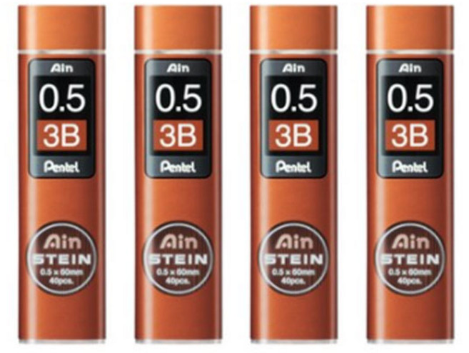 펜텔 아인슈타인 샤프심 0.5mm 2B/3B/4B 세트, 아인 C-275-3B 4개 세트