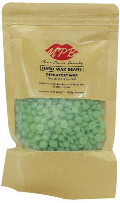 MPB巴黎小姐 熱蠟除毛蠟豆補充包 蘆薈香味 硬蠟 蜜蠟 私密處除毛適用 100g, 1個