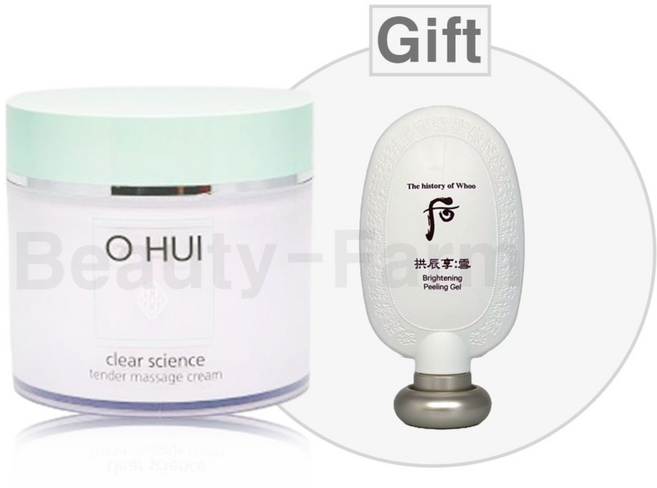 오휘 클리어 사이언스 텐더 마사지 크림 230ml 기획세트 +더후 공진향 설 청안젤 45ml / 부드럽고 촉촉한 마사지 크림 / 부드러운 피부 / 촉촉하고 생기 있는 피부, 1개