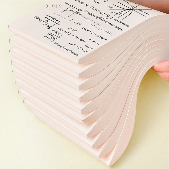 장식용품 수학 패브릭 포스터 연산 태피스트리, 1개, 초안 노트 5권 + 10색 수첩 펜