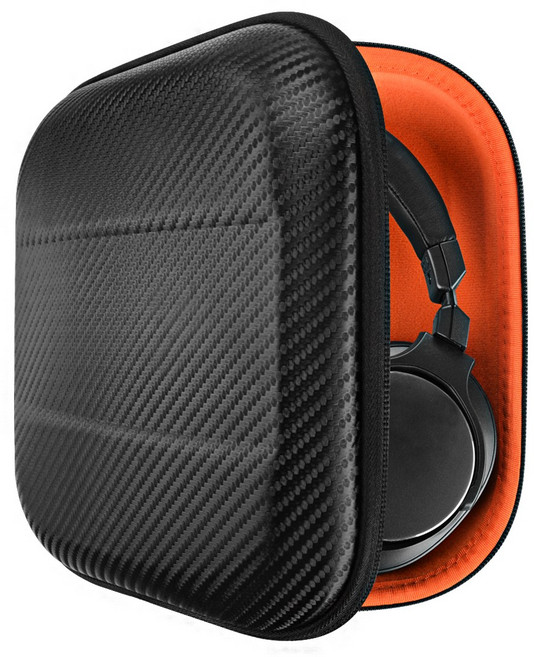 Geekria 헤드폰 케이스 호환 Sony WH-1000XM5 WH1000XM4 CH720N 및 B&O HX H95 케이블 수납 공간이 있는 교체용 하드 쉘 여행용 휴대 가방, 검은색, 1개, EJB39