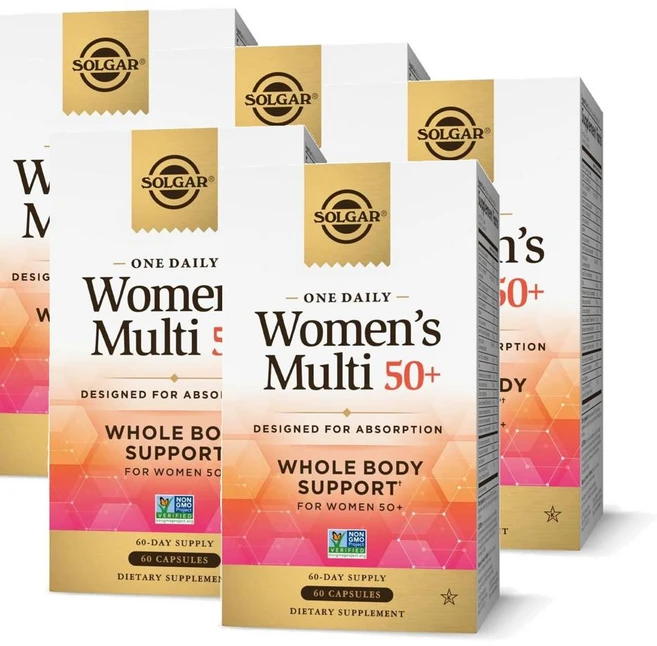 솔가 우먼 50세이상 멀티비타민 원데일리 홀바디서포트 캡슐 Solgar Women Multi 50 plus, 5개, 60정 - 쿠팡