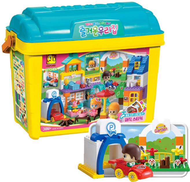 즐거운우리집 SH2731 블록 옥스포드 블럭 통블록, 단품, 1개