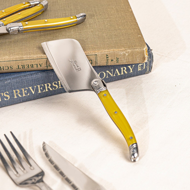 장네론 라귀올 미니 치즈커터 치즈나이프 치즈칼, 1개, 옐로우