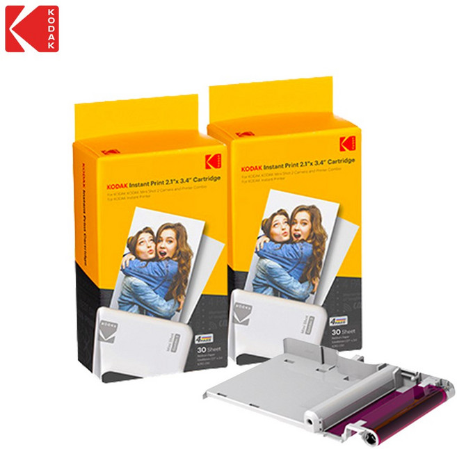코닥 미니2 / 미니샷2 전용 카트리지 2.1 x 3.4 30p, 2개