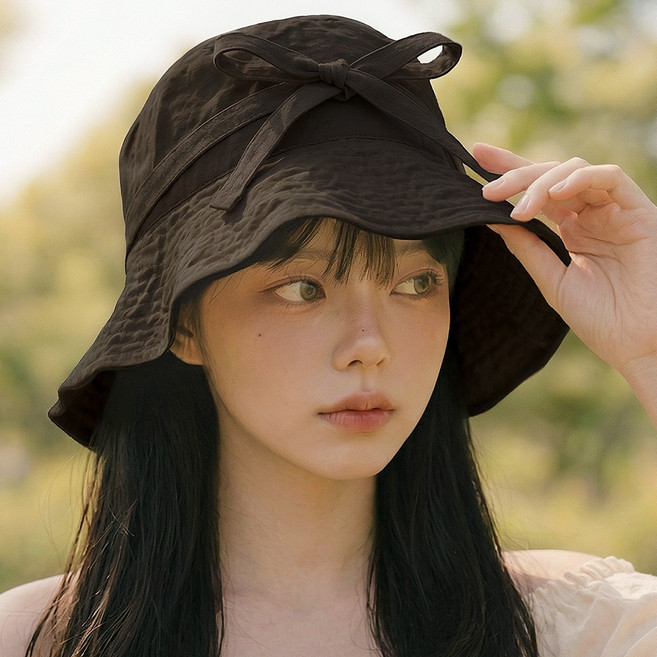 코욜하우키 자외선차단 바스락 버킷햇 여성 여름 등산 골프 챙넓은 햇빛가리개 벙거지 모자