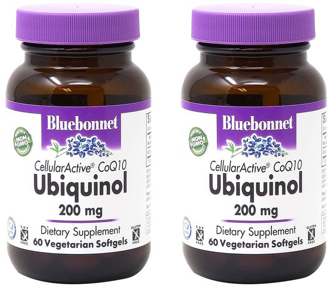 Bluebonnet CoQ10 還原型 200mg 素食軟膠囊, 60錠, 2個