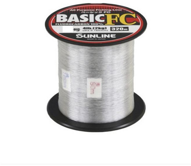 [선라인] 베이직 에프씨 FC 카본라인 낚싯줄 320m, 1개