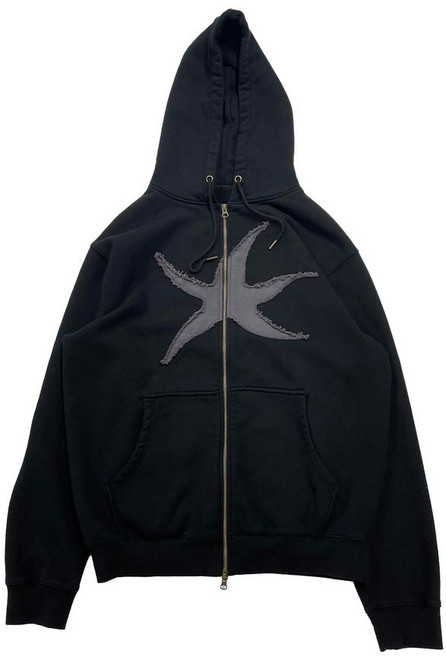 (국내배송정품) THE COLDEST MOMENT TCM starfish hooded zip-up (black) 221205 128280