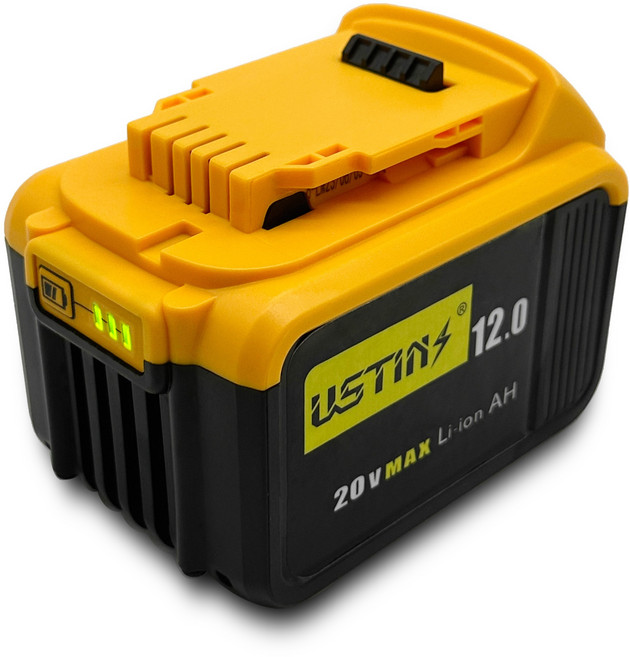 우스틴스 디월트 20V MAX 12.0Ah 리튬이온 배터리 디월트 20V MAX 모든제품 호환 KC인증, DB20-12Ah, 1개