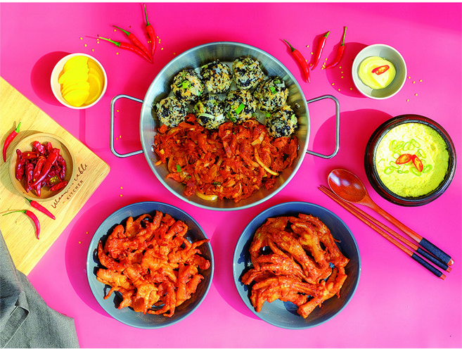 시골장터 [홍미] 통닭발/무뼈/국물닭발/오돌뼈//닭목살, 기본, 닭목살구이, 220g, 1개