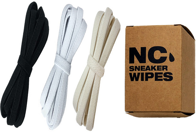 GGT Tiger 고무신발끈 3세트+NC 신발물티슈(12개입)