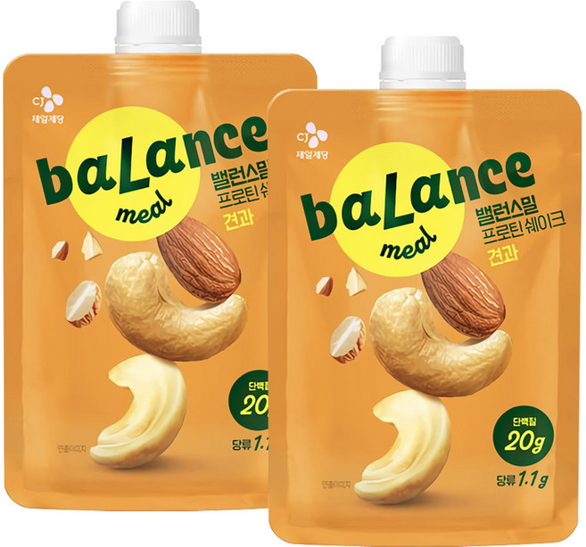 밸런스밀 프로틴쉐이크 견과 45g x 2개