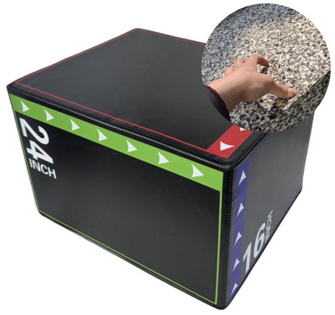 크로스핏 점프박스 PVC소재, 1개, 검정